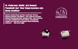 Technik 1x1 am 11. Februar 2026: die Cntrl-Computer-Taste hat eine Polizeimütze auf und jagt die ESC-Taste. 