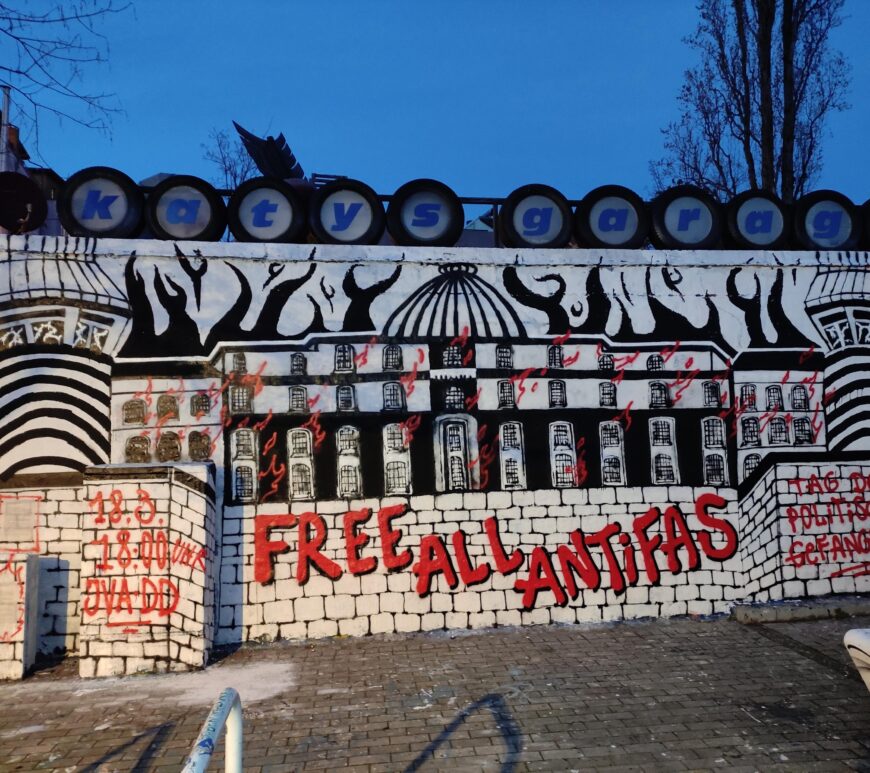 Graftiti "Free all Antifas"