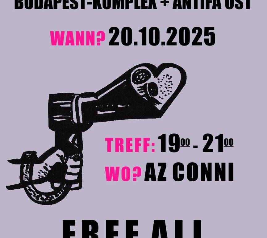 Offene Versammlung gegen Repression am 20. Oktober. 19 bis 21 Uhr im Alternativen Zentrum Conni.