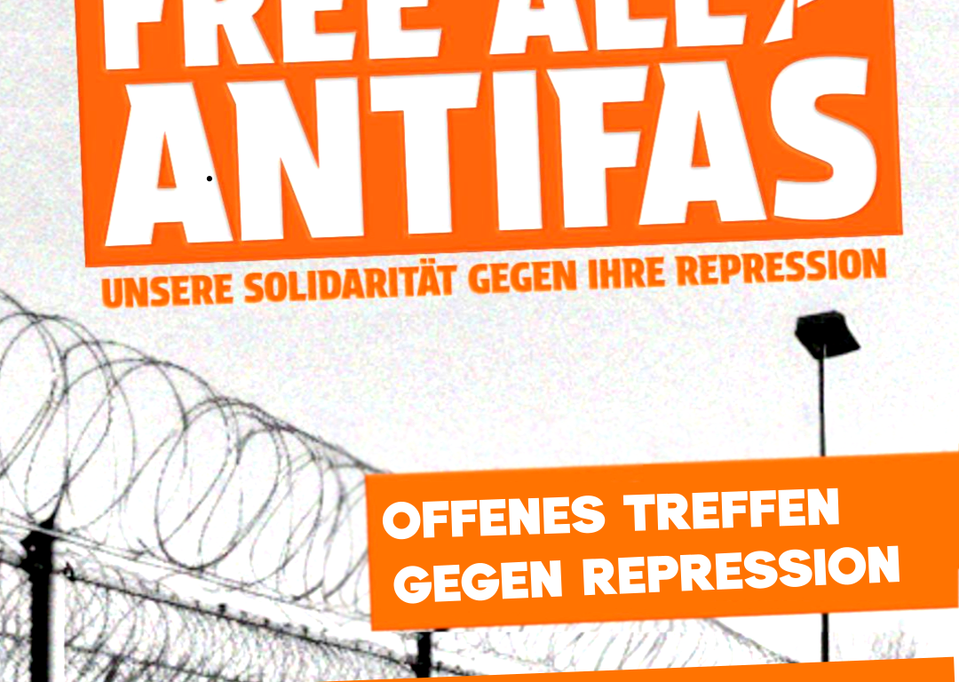 Offene Versammlung gegen Repression am 13. April 2026 um 18 Uhr im Seminarraum des Coloradio im Zentralwerk Dresden