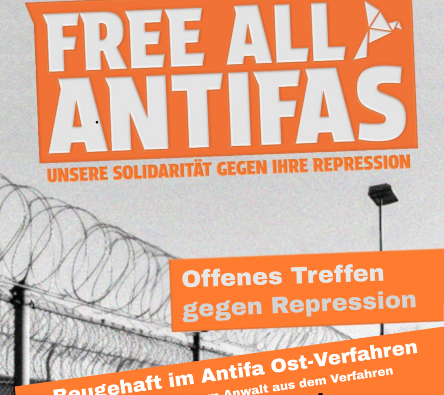 Offene Versammlung gegen Repression am 11. Mai 2026, 18 Uhr Seminarraum Coloradio